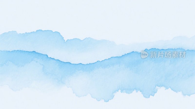 淡蓝色水彩笔触背景图