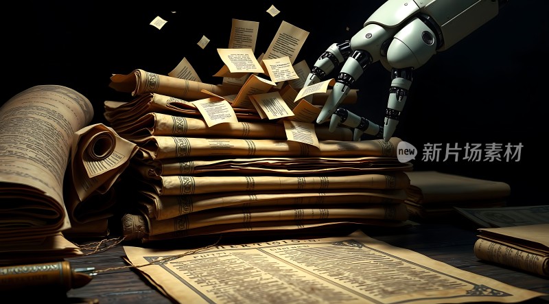 机器人整理古老文献