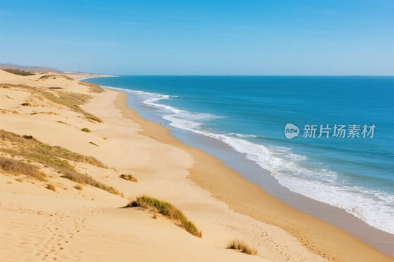 美丽的沙滩与蔚蓝大海