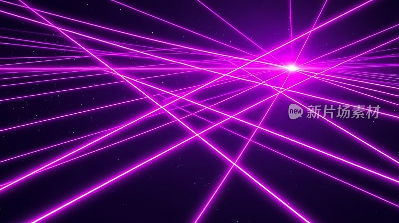 紫色光束交织的宇宙空间