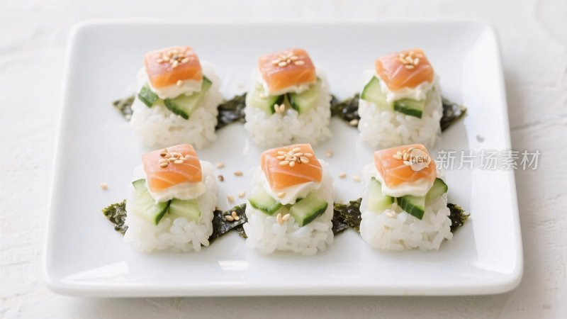 精美寿司摆盘图