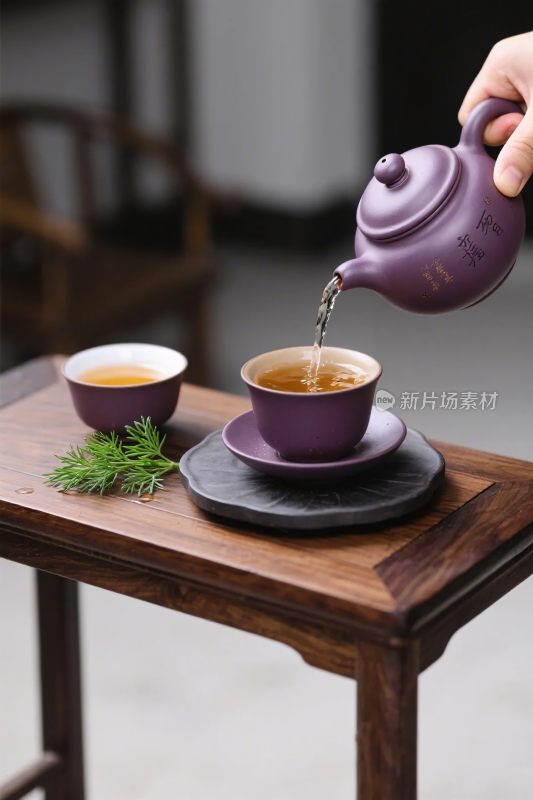 中式茶艺泡茶场景