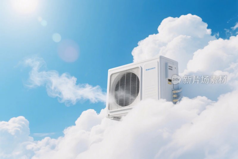 空调云间创意图
