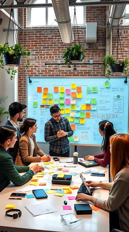 头脑风暴会议创意碰撞火花四溅