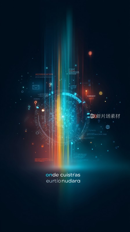 科技感炫彩光效背景图