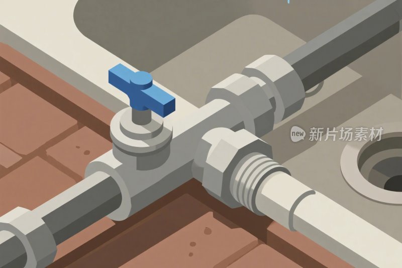 管道阀门插画图