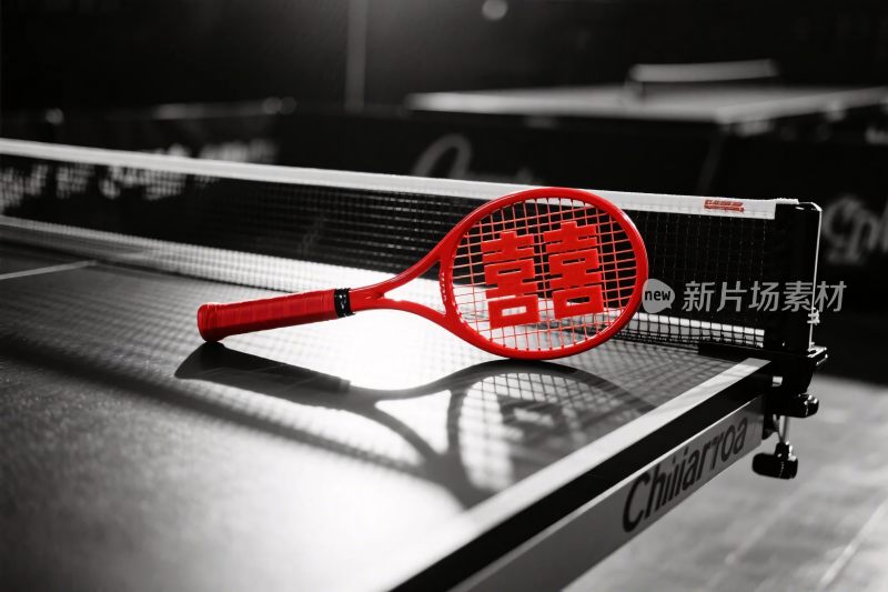乒乓球拍特写