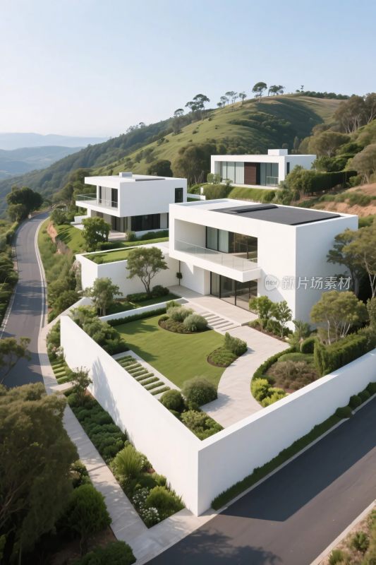 现代别墅住宅景观