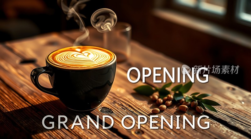 咖啡香浓盛大开业