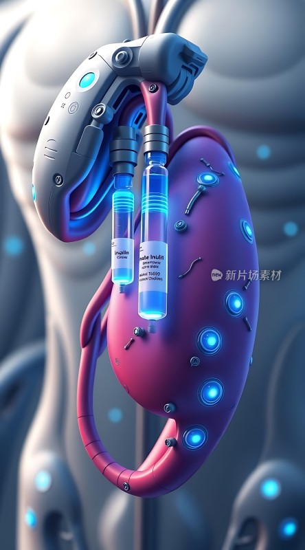 未来心脏与机械装置的结合