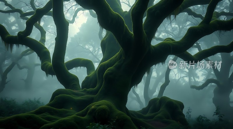 迷雾森林中的古老树精