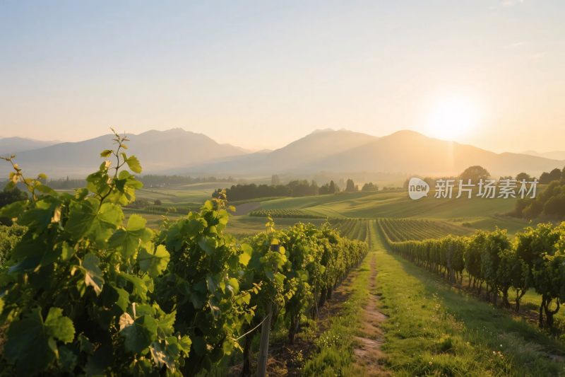 葡萄园田园风景