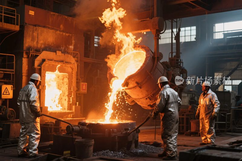工业铸造作业场景