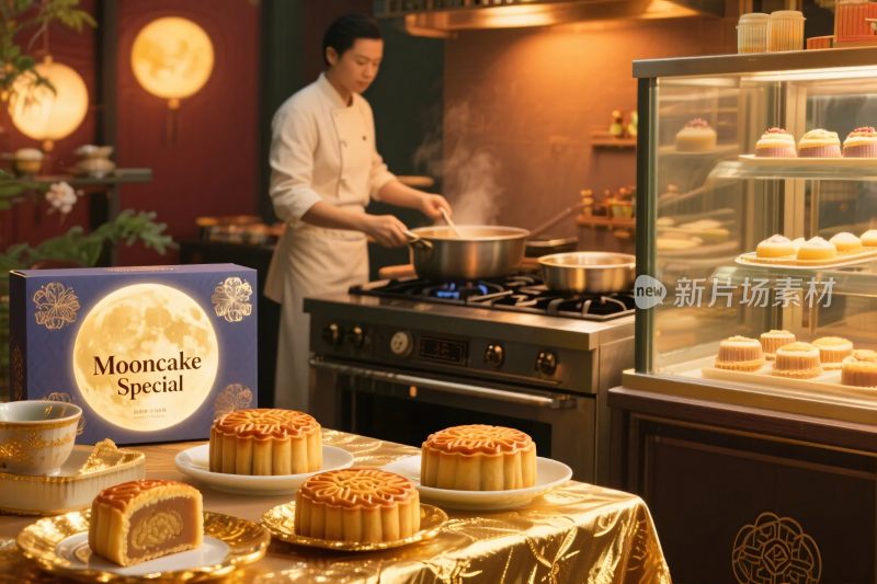 厨房烘焙甜点场景