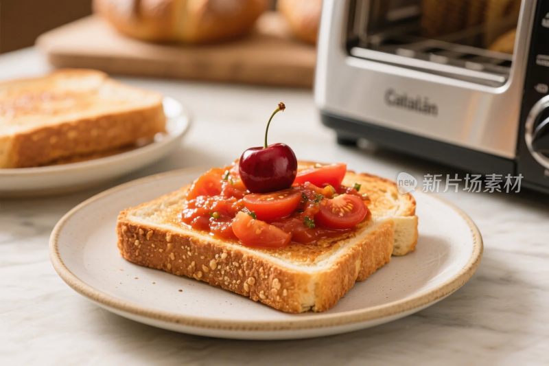 烤面包美食展示