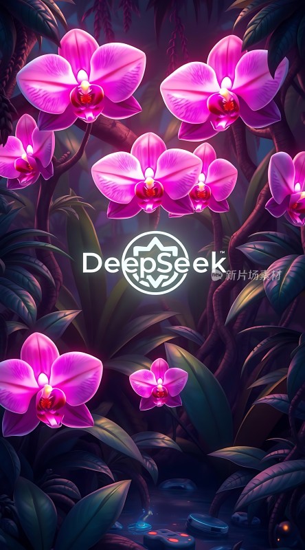 深林秘境紫兰幽香