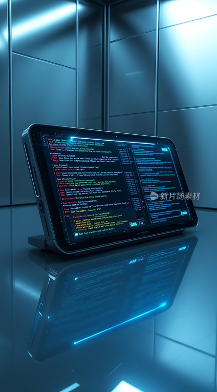科技感十足的未来编程界面展示
