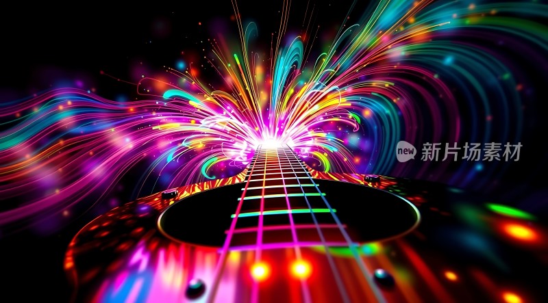 吉他弦乐炫彩绽放