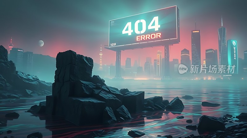 404错误城市废墟