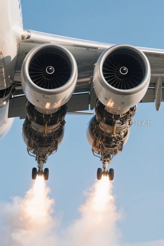 飞机引擎与起落架