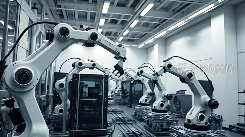 智能机器人生产线高效协作的未来工厂