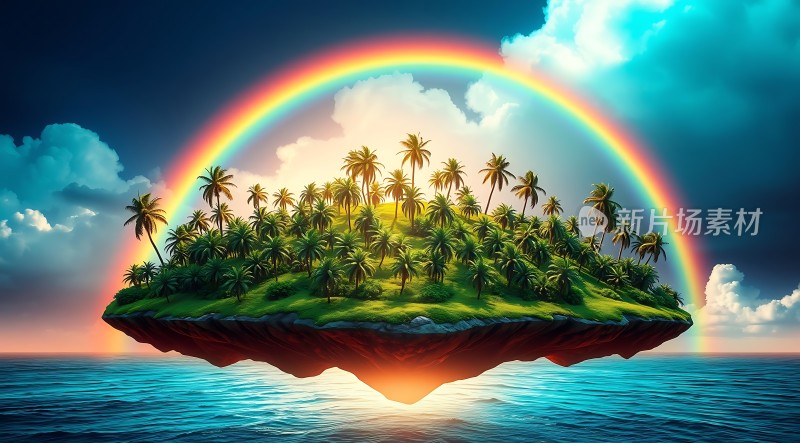 彩虹下的神秘岛屿