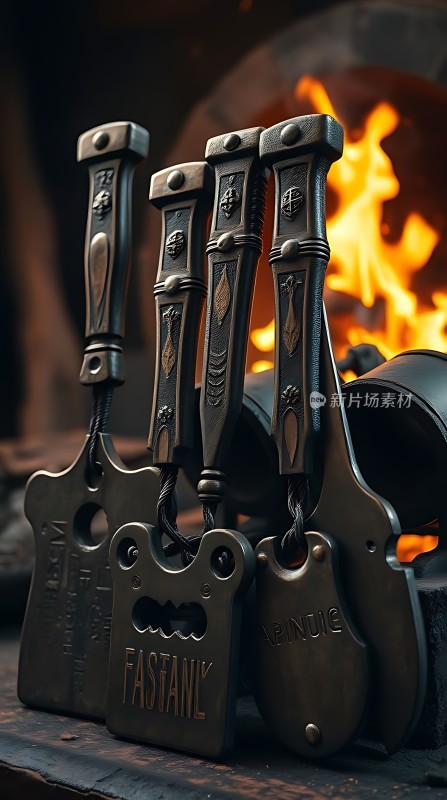 铁匠锻造之火中利器