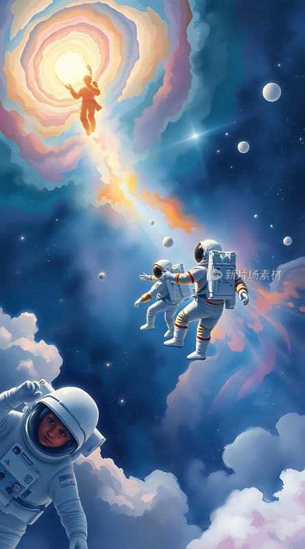 宇航员探索宇宙之旅