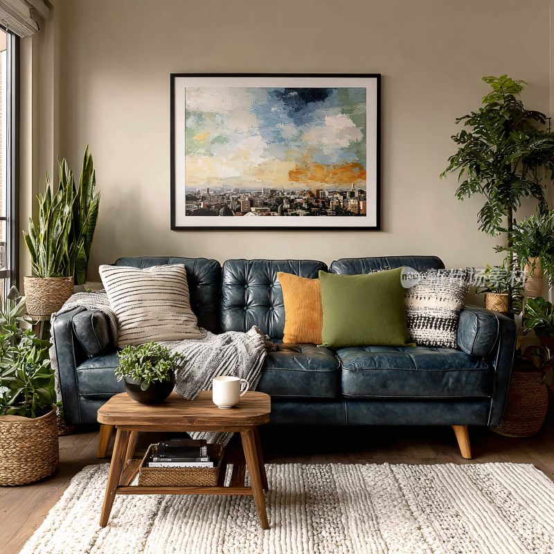 室内舒适客厅布置场景