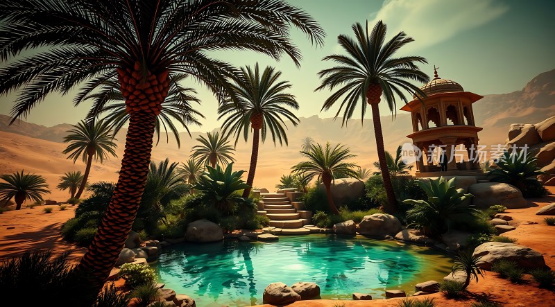 沙漠绿洲 oasis in the desert