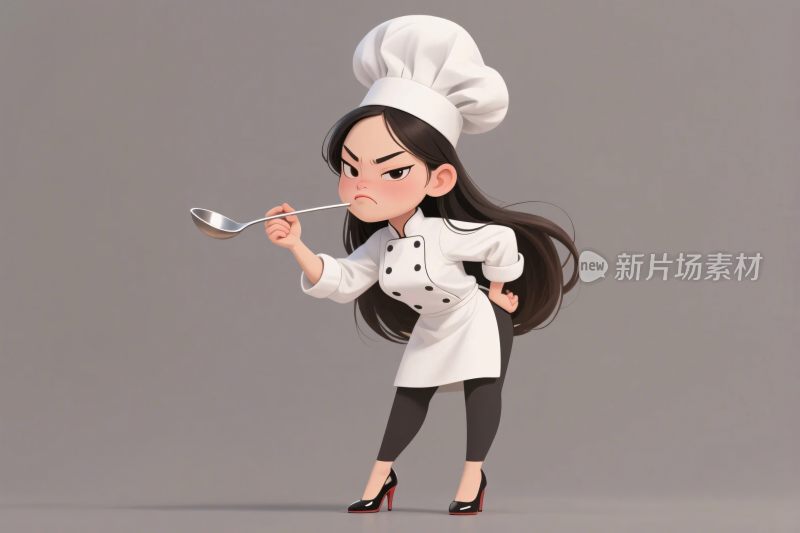 卡通厨师插画形象