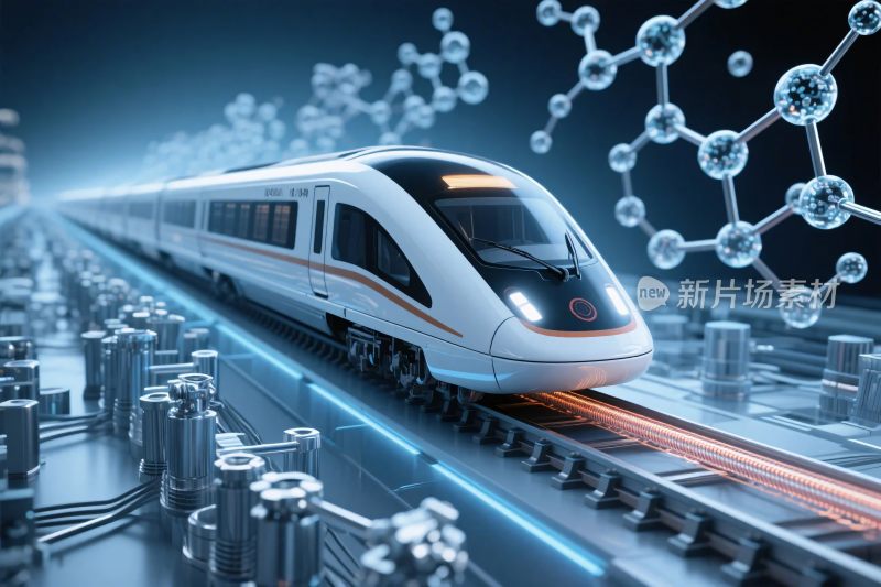 高速列车未来科技图