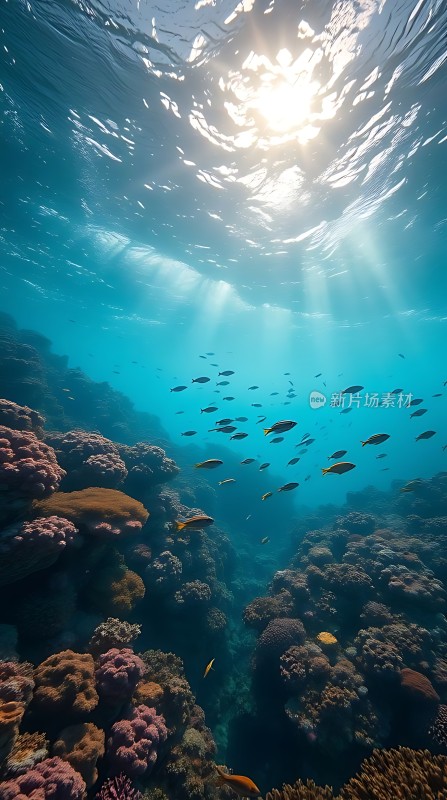 阳光下的海底世界