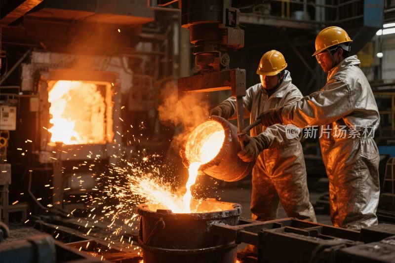 工业炼钢作业场景