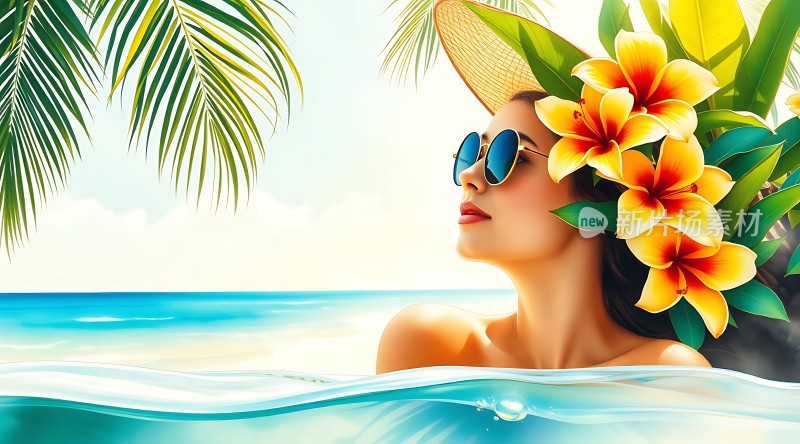 阳光下的热带风情