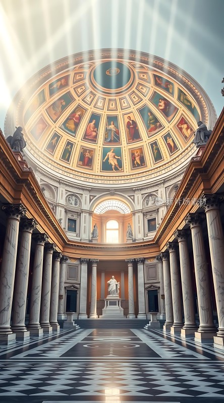 阳光洒落的艺术殿堂