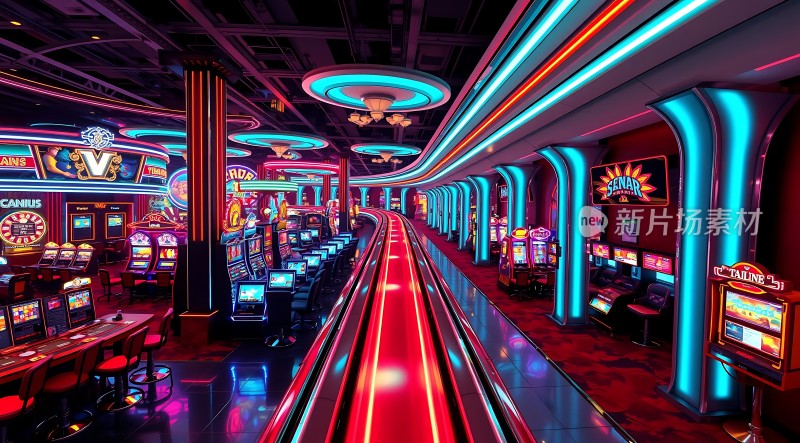 霓虹灯下的赌场世界