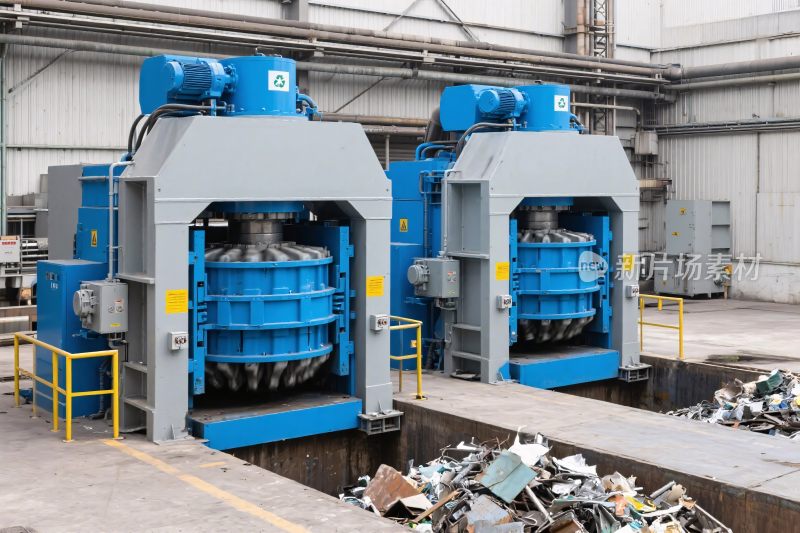 工业压机与废料场景