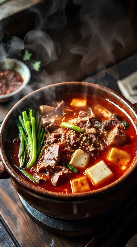 香辣牛肉豆腐煲