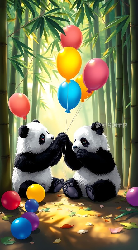 熊猫气球派对
