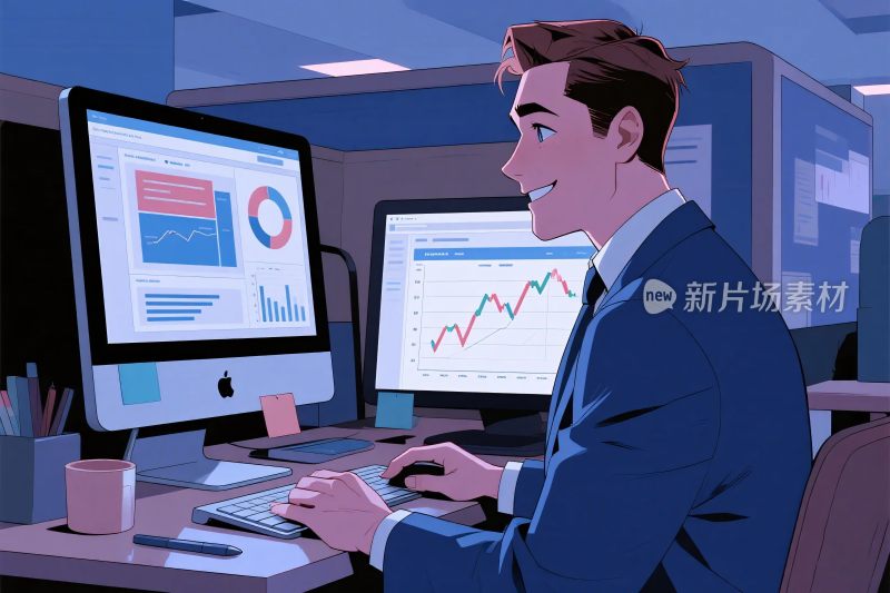 办公室商务办公插画