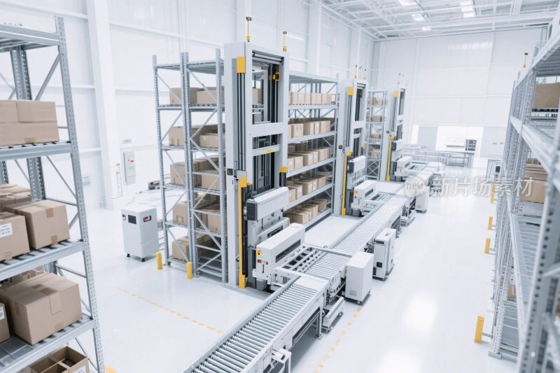 自动化仓库内部场景