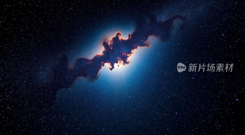 宇宙奇观星际尘埃与恒星碰撞