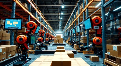 智能仓储机器人协作搬运货物 智能仓储机器人协作搬运货物