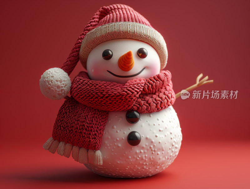 可爱3D雪人