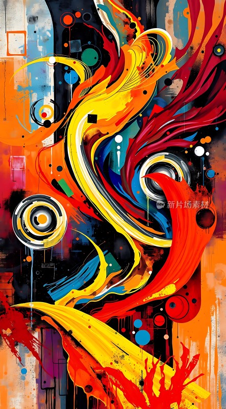 抽象艺术之色彩交响曲