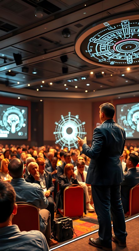 科技会议现场专家演讲引人入胜