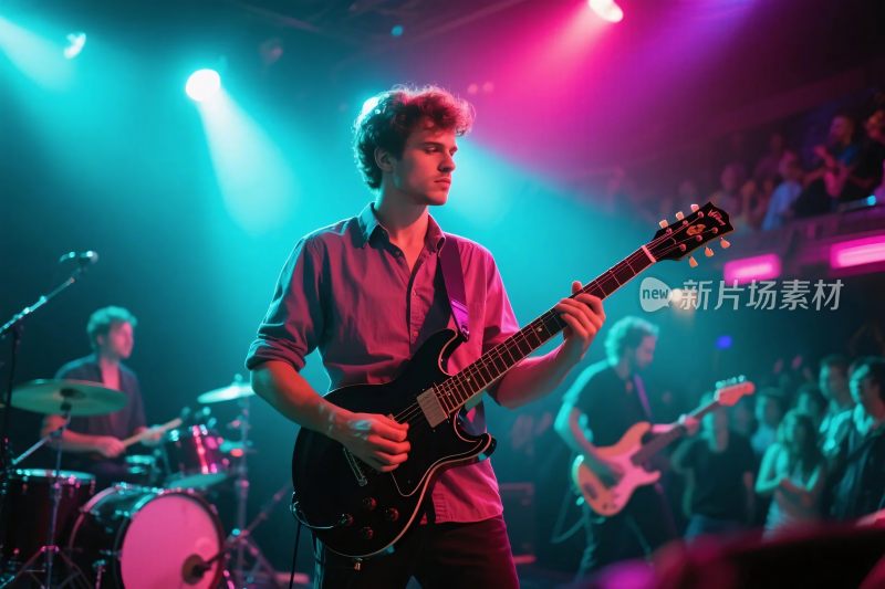 现场摇滚乐队演出