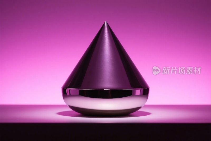 紫色锥体艺术造型
