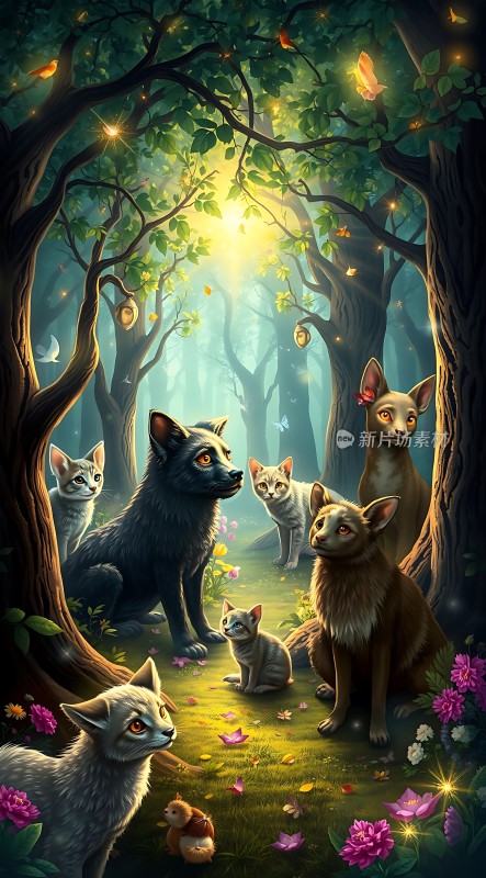 森林里的精灵聚会